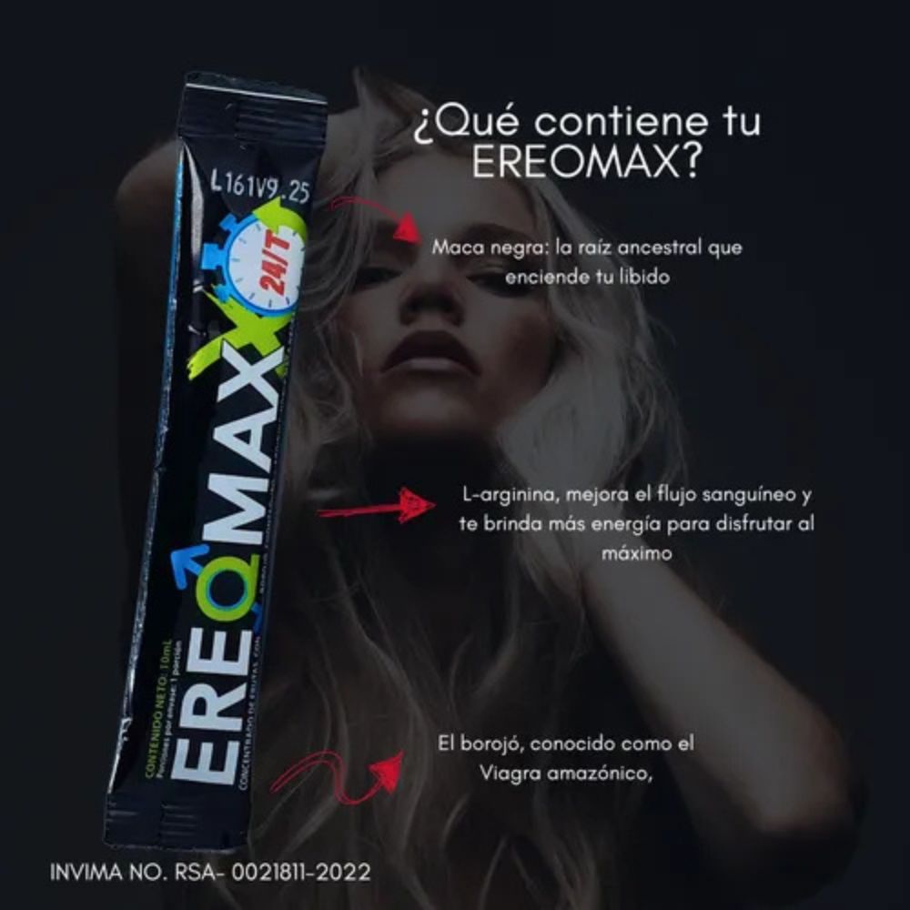 EREOMAX - Sachet gel estimulante con borojó