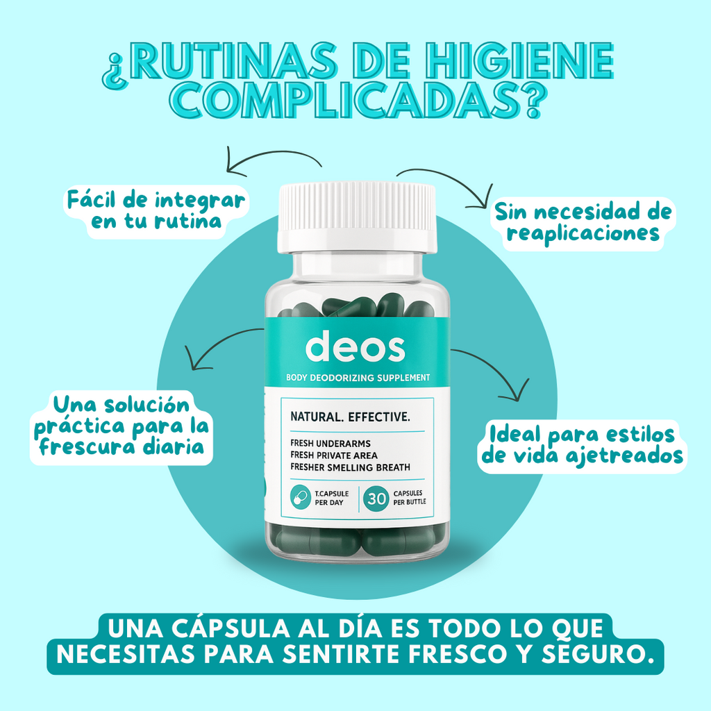 👃🏼 DEOS, DESODORANTE INTERNO: ELIMINA TODOS LOS MALOS OLORES DE RAÍZ