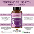 Inositol (Myo y D-Chiro) 40:1 con Ashwagandha y Vitamina D, Intimate Rose