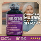Inositol (Myo y D-Chiro) 40:1 con Ashwagandha y Vitamina D, Intimate Rose