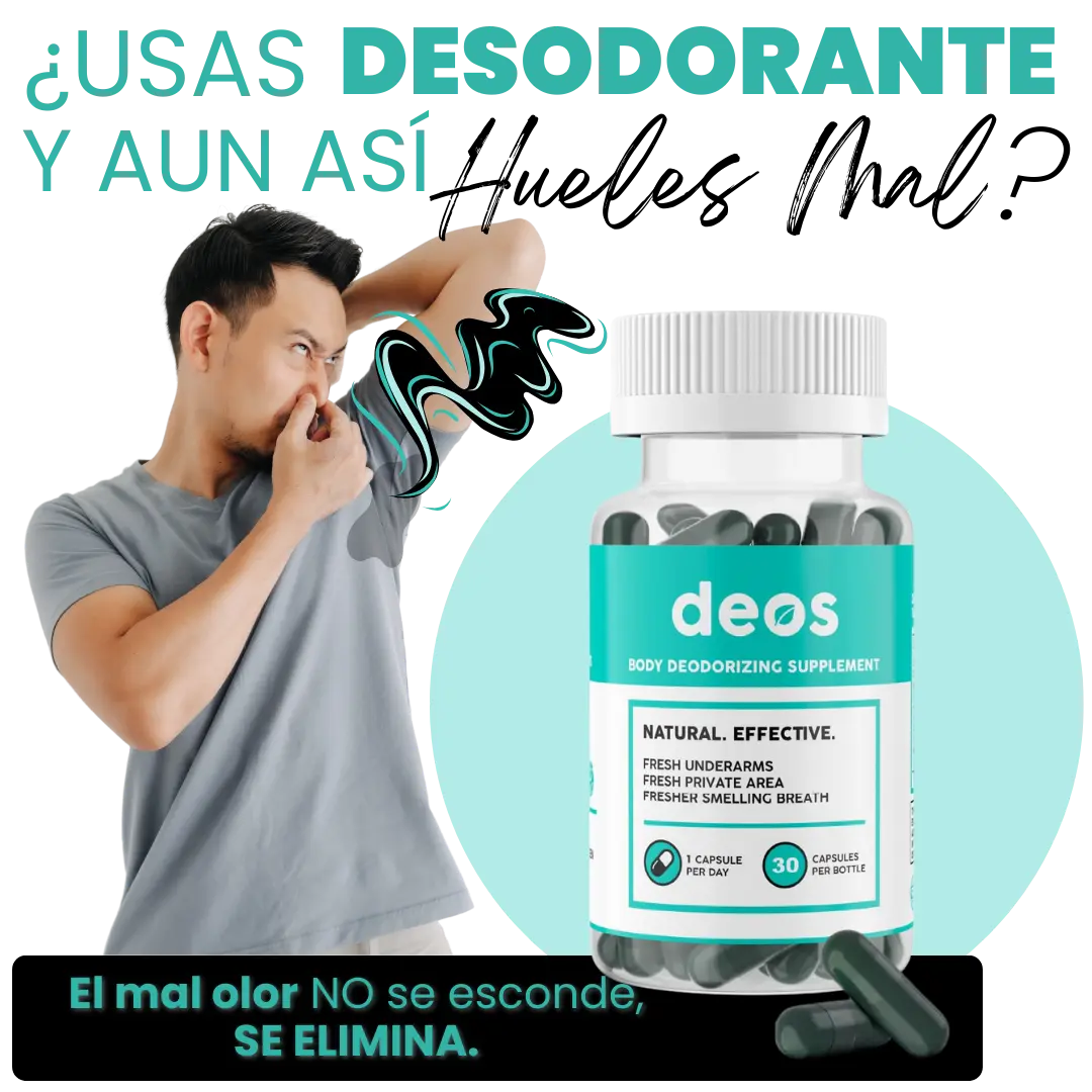 👃🏼 DEOS, DESODORANTE INTERNO: ELIMINA TODOS LOS MALOS OLORES DE RAÍZ